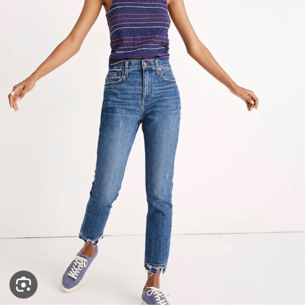 Madewell High-Rise Slim Crop Boyjean